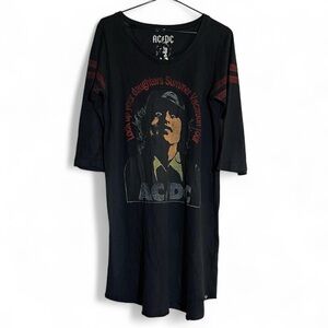 Vintage Hysteric Glamour AC/DC Graphic T-shirt Tunic